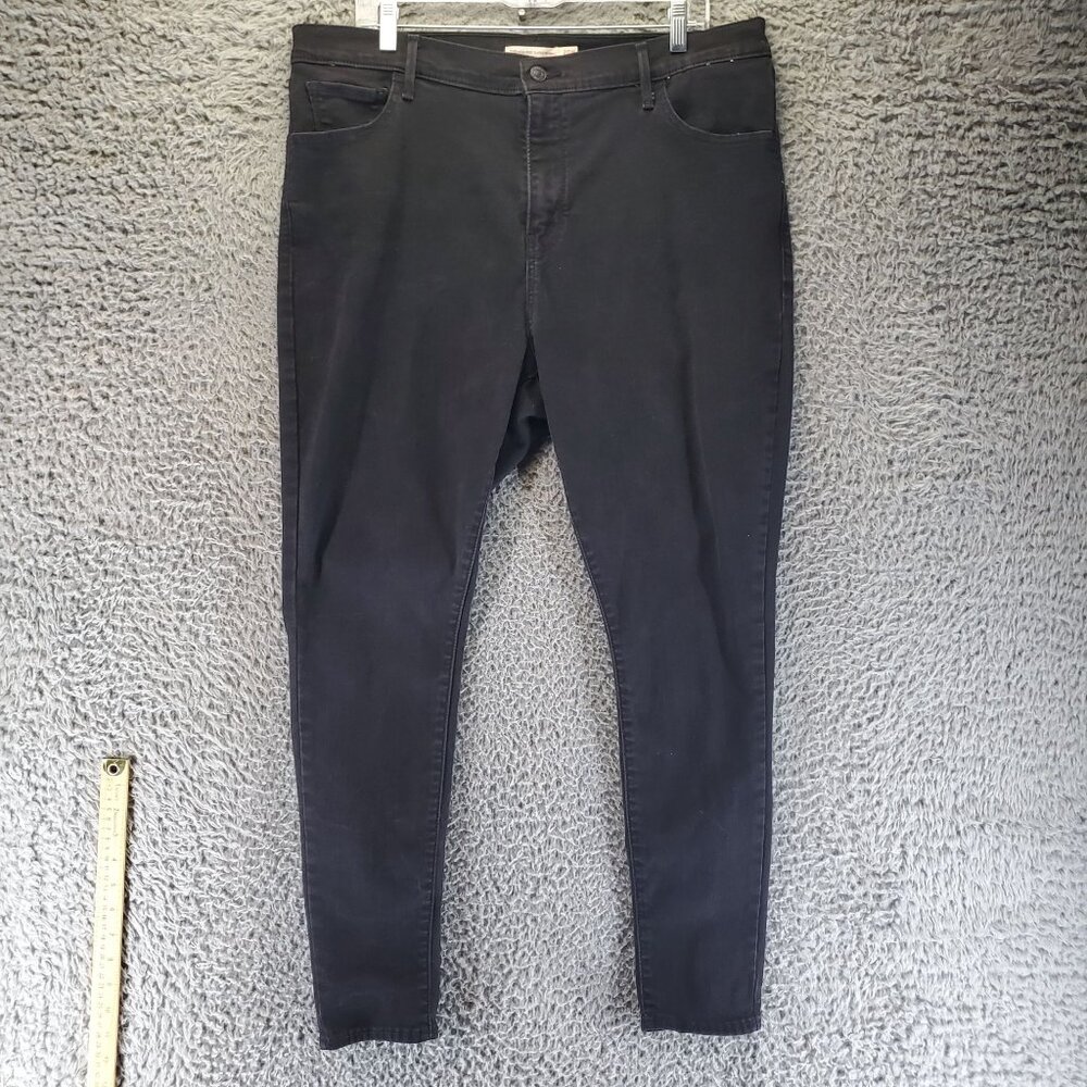 Levis Jeans Womens 20W Black 720 High Rise Super Skinny Stretch Denim - Picture 7 of 14